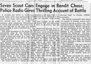 Another Report on Dad's Chase and Wreck