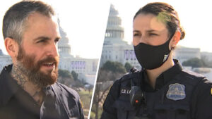 MPD Officers Fanone and Laury. Photo credit to NBC 4.